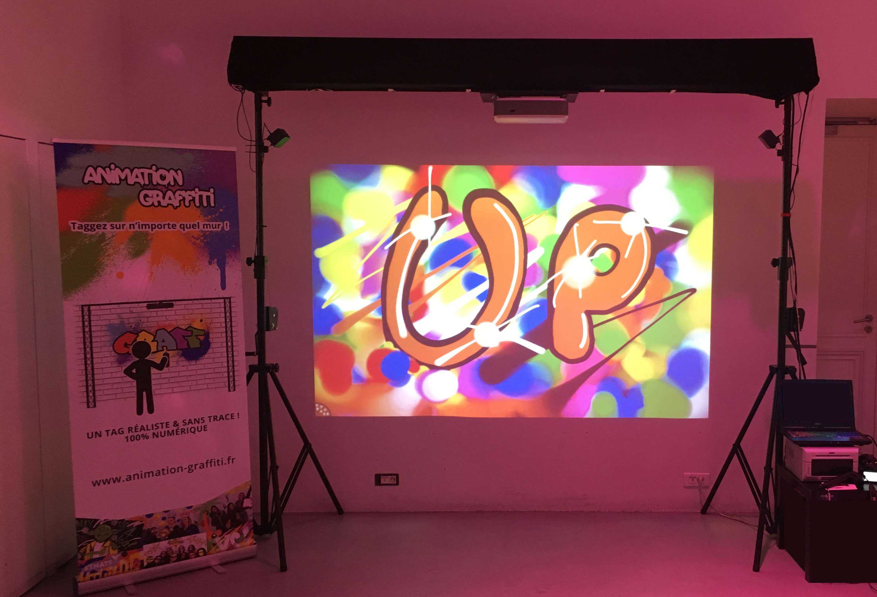 Animation soirée entreprises - Réalité virtuelle animation événementiel graffiti virtuel